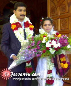 Jais Mereena Marriage Photogallery at St Marys Church Mariyapuram Idukki